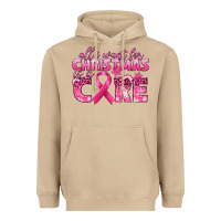 Mushroom all i want for christmas is a cure breast cancer Heavyweight Hoodie - texasbilliewilder