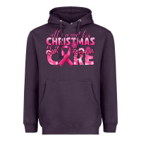 All I Want For Christmas Is A Cure Breast Cancer Heavyweight Hoodie | Teevron