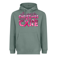 Sage all i want for christmas is a cure breast cancer Heavyweight Hoodie - texasbilliewilder