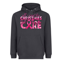 Smoke all i want for christmas is a cure breast cancer Heavyweight Hoodie - texasbilliewilder
