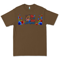 Cacao floral 4th of july crew 16oz libbey cup Premium Tee - HRA Design Shop