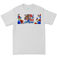Dove Grey floral 4th of july crew 16oz libbey cup Premium Tee - HRA Design Shop