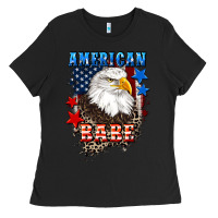 Black American Babe  4th of july Ladies Tee - CowGirlArtShop