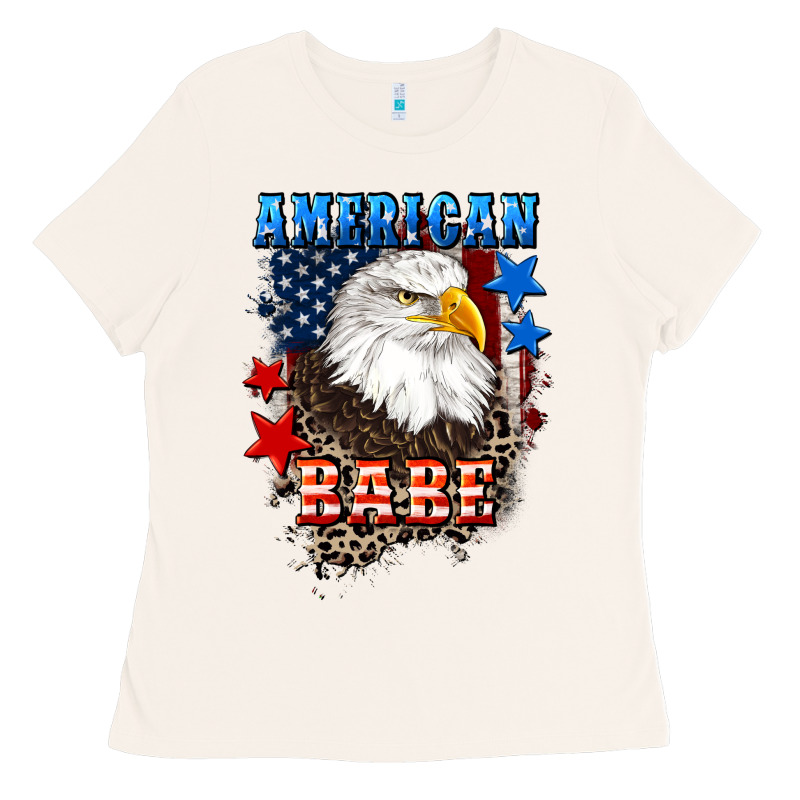 American Babe  4th Of July Ladies Tee by CowGirlArtShop | Teevron