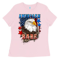 Bubblegum Pink American Babe  4th of july Ladies Tee - CowGirlArtShop