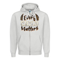 Dove Grey every child matters Zipper Hoodie - BarkalooDesign
