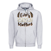 Heather Grey every child matters Zipper Hoodie - BarkalooDesign