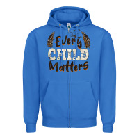 True Royal every child matters Zipper Hoodie - BarkalooDesign