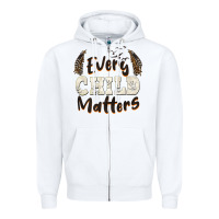 White every child matters Zipper Hoodie - BarkalooDesign