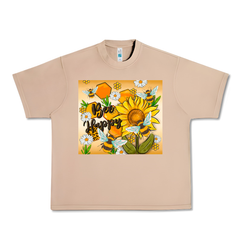 Bee Happy Urban Heavy Tee by MaliasSmallBusiness | Teevron