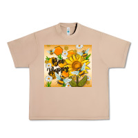 Burro bee happy Urban Heavy Tee - MaliasSmallBusiness