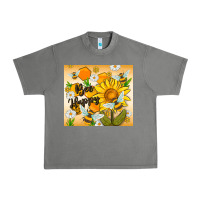Tornado bee happy Urban Heavy Tee - MaliasSmallBusiness