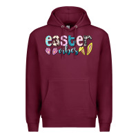 Burgundy Easter vibes Easter Day Premium Hoodie - HowdyJamesFarm
