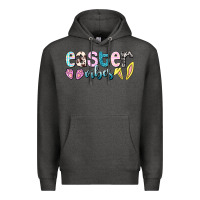 Charcoal Heather Easter vibes Easter Day Premium Hoodie - HowdyJamesFarm