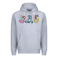 Heather Grey Easter vibes Easter Day Premium Hoodie - HowdyJamesFarm