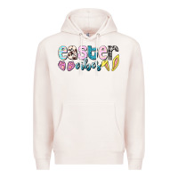 Pale Pink Easter vibes Easter Day Premium Hoodie - HowdyJamesFarm