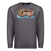 Charcoal Heather noahs ark Premium Sweatshirt - texasbilliewilder