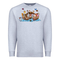 Heather Grey noahs ark Premium Sweatshirt - texasbilliewilder