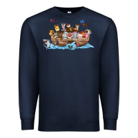 Navy noahs ark Premium Sweatshirt - texasbilliewilder