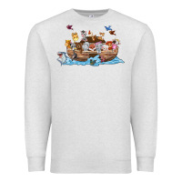 Oatmeal Heather noahs ark Premium Sweatshirt - texasbilliewilder