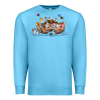 Ocean Blue noahs ark Premium Sweatshirt - texasbilliewilder