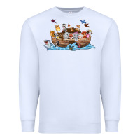 White noahs ark Premium Sweatshirt - texasbilliewilder