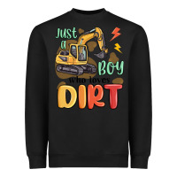 Black just a boy who loves dirt Heavyweight Sweatshirt - MaliasSmallBusiness