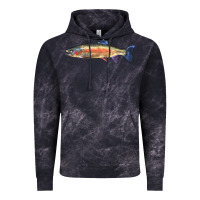Cloud Black Rainbow Trout Vintage Hoodie - LillyAllenDesigns