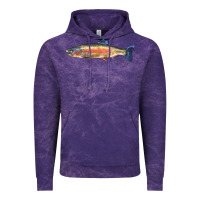 Cloud Purple Rainbow Trout Vintage Hoodie - LillyAllenDesigns