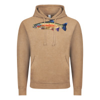 Vintage Coffee Rainbow Trout Vintage Hoodie - LillyAllenDesigns