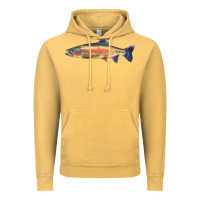 Vintage Mustard Rainbow Trout Vintage Hoodie - LillyAllenDesigns