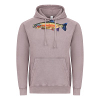 Vintage Zinc Rainbow Trout Vintage Hoodie - LillyAllenDesigns