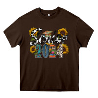 Chocolate Brown senior 2024 Heavy Core Tee - RacoonDesign
