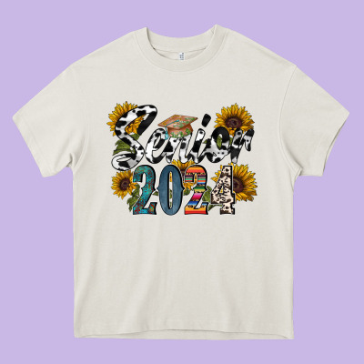 Senior 2024 Heavy Core Tee Designed By Racoondesign