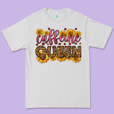 Caffeine Queen Premium Tee Designed By Hra Design Shop