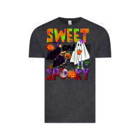 Vintage Black Sweet and spooky Vintage Tee - NancyCooperArtShop