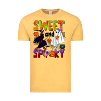 Vintage Mustard Sweet and spooky Vintage Tee - NancyCooperArtShop