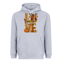 Heather Grey Love fall cow Heavyweight Hoodie - NancyCooperArtShop