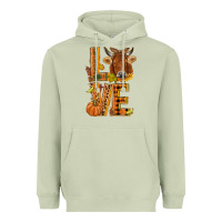 Matcha Love fall cow Heavyweight Hoodie - NancyCooperArtShop