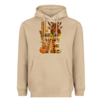 Mushroom Love fall cow Heavyweight Hoodie - NancyCooperArtShop