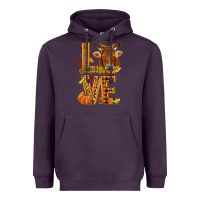 Plum Love fall cow Heavyweight Hoodie - NancyCooperArtShop