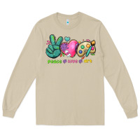 Mushroom peace love art Long Sleeve Tee - NancyCooperArtShop