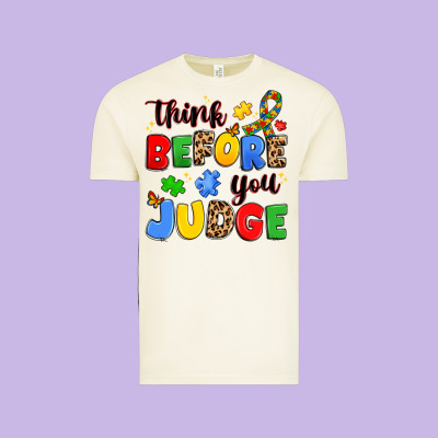 Think Before You Judge Vintage Tee Designed By Jahusdesignshop