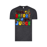 Vintage Black think before you judge Vintage Tee - JahusDesignShop