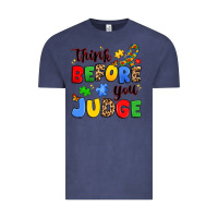 Vintage Denim think before you judge Vintage Tee - JahusDesignShop