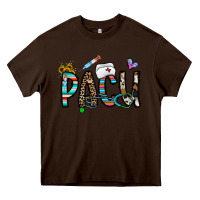 Chocolate Brown pacu Heavy Core Tee - CowhideDigitalArt