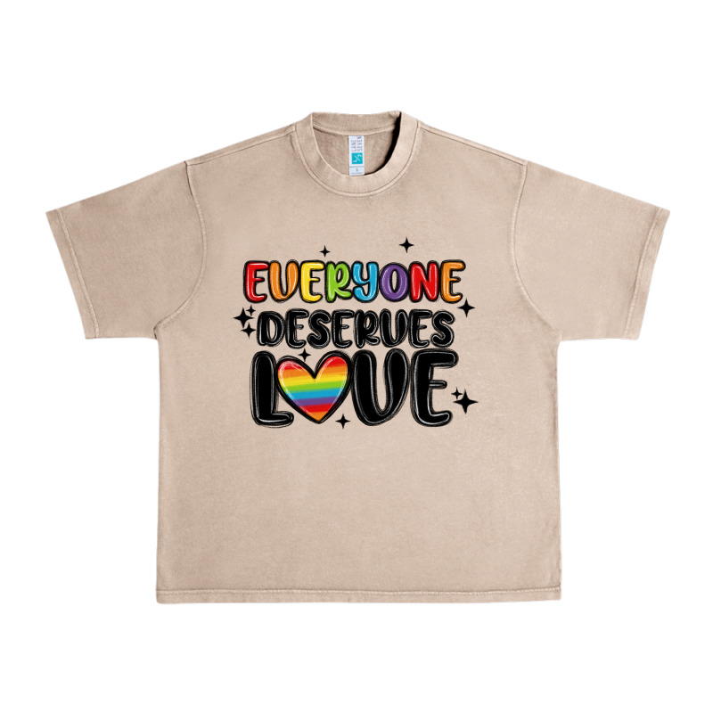 Everyone Deserves Love Urban Heavy Tee by MaliasSmallBusiness | Teevron