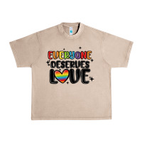 French Oak everyone deserves love Urban Heavy Tee - MaliasSmallBusiness