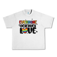 Lunar Rock everyone deserves love Urban Heavy Tee - MaliasSmallBusiness