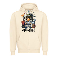 Sandshell pilot life gnome Zipper Hoodie - BarkalooDesign